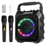 Seenda Karaoke Machine With 2 Wireless Microphones, Bluetooth Speaker, And. Fixed Price $17.00.