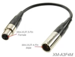 6" Mini-xlr 4PIN To 3PIN Female Adapter For Akg Bodypack/shure Mic. Fixed Price $17.95.
