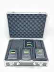 Fulaim WM500T Wireless Lavalier Microphone Kit 4-PERSON Uhf Video System. Fixed Price $68.97.