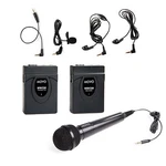 Movo WMIC60 2.4GHZ Wireless Lavalier & Handheld Microphone System 164' Range. Fixed Price $89.95.