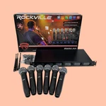 Rockville RWM-66 6-MIC Wireless Uhf Microphone System 48 Channels Black #BU1813. Fixed Price $190.29.