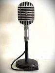 Vintage 1940S Shure Bros 55C Dynamic Microphone, Works Great, Incl Stand & Cable. Fixed Price $395.00.