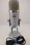 Blue Yeti Usb Condenser Microphone Silver W/ Stand Cable Tested Podcast. Fixed Price $34.99.