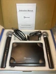 Eivotor Professional Dual Channel Wireless Microphone System (uhf)digital. Fixed Price $38.00.
