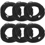 Seismic Audio (6 Pack) Black 100' Xlr Microphone Cables. Fixed Price $184.99.