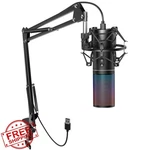 Tonor Usb Podcast Microphone Kit, Pc Studio Streaming Mic, Cardioid, Arm Stand. Fixed Price $113.99.