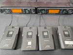 Jts RU-8012DB/RU-850LTB Uhf Dual Chan Diversity Wireless System (used) 4 Units. Fixed Price $600.00.