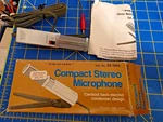 Vintage Realistic 33-1066 Compact Condenser Microphone Nos. Fixed Price $18.99.