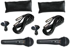 AUDIO2000'S Two ADM101 Professional Dynamic Microphone With Cable, Clip, Bag-n,o. Fixed Price $35.70.