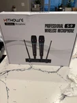 Kithouse S-9 Professional Wireless Microphone Karaoke System Black. Fixed Price $60.00.
