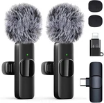 Wireless Microphone Mini For Iphone/android Phone, Led Display Lavalier. Fixed Price $12.27.