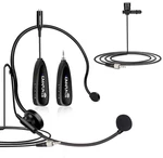 Kimafun Wireless Microphone System, 2.4G Headset And Lavalier Lapel. Fixed Price $28.99.