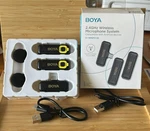 Boya 2.4GHZ Wireless Usb-c Lavalier Mic BY-WM3T2-U2 Transmitters 1 Receiver. Fixed Price $49.95.