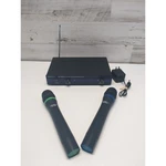Vocopro VHF-3000 Wireless Microphone System Dual Channel Read Description. Fixed Price $121.19.