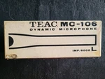 Teac MC-106 Dynamic Microphone (vintage) W/ Stand Original Box & Manual Complete. Fixed Price $23.50.