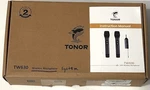 Tonor Wireless Microphone System #TW630 Silver, Duel Mics + Accessories. Fixed Price $39.99.
