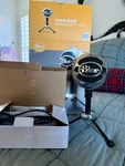 Blue Snowball Usb Microphone - Brushed Aluminum. Fixed Price $45.00.