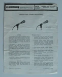 Shure Microphone Models 565D 565SD Unisphere Series 1975 Data Sheet Brochure. Fixed Price $9.41.
