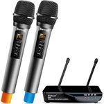 Wireless Microphone With Echo/treble/bass, Uhf 160FT Range, Dual Cordless Dy. Fixed Price $84.68.
