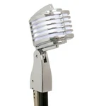 Heil The Fin Chrome Body/white Retro-styled Dynamic Cardioid Microphone. Fixed Price $229.99.