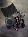 Blue Baby Bottle Mic + Recording Equipment. Fixed Price $500.00.