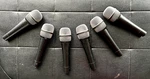 Six Electro-voice PL44 Handheld Microphone Dynamic Supercardioid. Fixed Price $260.00.
