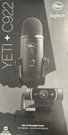 Logitech Blue Microphones Yeti Usb (blackout) Plus C922 Pro. Fixed Price $123.89.
