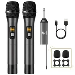 Tonor Wireless Microphone, Uhf Dual Cordless Metal Dynamic System. Fixed Price $39.99.
