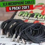 Xlr Microphone Cables 6 Pack - 20FT Wire Cord Studio Patch Mixer Pro Audio. Fixed Price $40.00.
