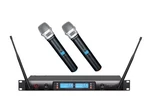 Gtdaudio 2X100 Adjustable Channels Uhf Wireless Cordless Handheld Microphone .... Fixed Price $158.31.