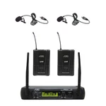 AUDIO2000'S 6074LL Uhf 2-CH Lapel Wireless Microphone W/ Carry Case. Fixed Price $99.95.