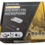 Alvoxcon Usb Wireless Microphones Dual For Iphone, Android & Computer UM-320 Pro. Fixed Price $70.00.