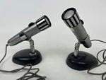 2 Vintage Calectro Electronics Q4-147 Microphone With Stands (untested). Fixed Price $59.99.