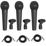 Behringer Ultravoice XM8500 Dynamic Cardioid Vocal Microphones 3 Pack , Bundle. Fixed Price $99.99.