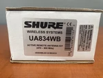 Shure UA834WB Uhf Active Remote Antenna Kit Frequency Range 470-900 Mhz. Fixed Price $67.75.