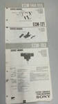 Sony Electret Microphone ECM-102 ECM-121 ECM-144/155 Service Manual. Fixed Price $16.50.