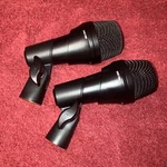 2 Kick Drum Microphones For Double Bass Mics Pedal Guitar Amp Clips Kit Set. Fixed Price $76.95.