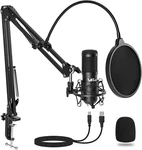 Streaming Podcast Pc Condenser Computer Mic Set Gaming Video Recording Music. Fixed Price $66.99.