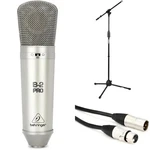 Behringer B-2 Pro Dual-diaphragm Condenser Microphone With Stand Cable. Fixed Price $199.99.