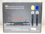 Martin Ranger WM-100 Professional Wireless Receiver &two Microphones.. Fixed Price $145.00.