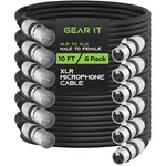 Gearit Xlr To Microphone Cable (10 Feet, 6-PACK) Female C.... Fixed Price $56.75.