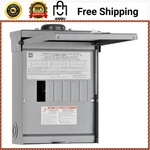 Square Main Load Center Plug-on 100 Amp 6-SPACE 12-CIRCUIT 1-PHASE Outdoor. Fixed Price $65.99.