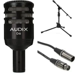 Audix D6 Kick Drum Mic Pack With Stand Cable. Fixed Price $279.00.