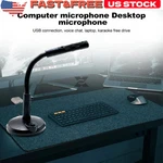 Mini Usb Condenser Microphone With Stand - Plug & Play For Pc/laptop/mac. Fixed Price $11.99.