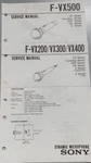 Sony Dynamic Microphone F-VX200/VX300/VX400 F-VX500 F-VX600/VX70 Service Manual. Fixed Price $16.32.