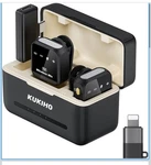 Kukiho Wireless Lavalier Microphone For Iphone Ipad Android With Charging Case. Fixed Price $43.99.