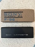 Sony F-96 Dynamic Vintage Microphone With Original Box And Manual. Fixed Price $16.00.