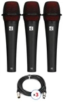 Se Electronics V3 Cardioid Dynamic Vocal Microphone 3-PACK. Fixed Price $279.00.