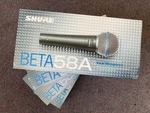 Shure Beta 58A Supercardioid Dynamic Vocal Microphone - New In Box. Fixed Price $150.00.