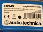 Audio Technica ES945 Omnidirectional Condenser Boundary Microphone, Black. Fixed Price $183.00.
